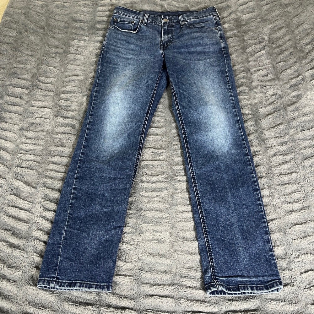 Levis 541 Athletic Taper Jeans Mens 30x30 Dark Wash Blue Stretch Denim AP950